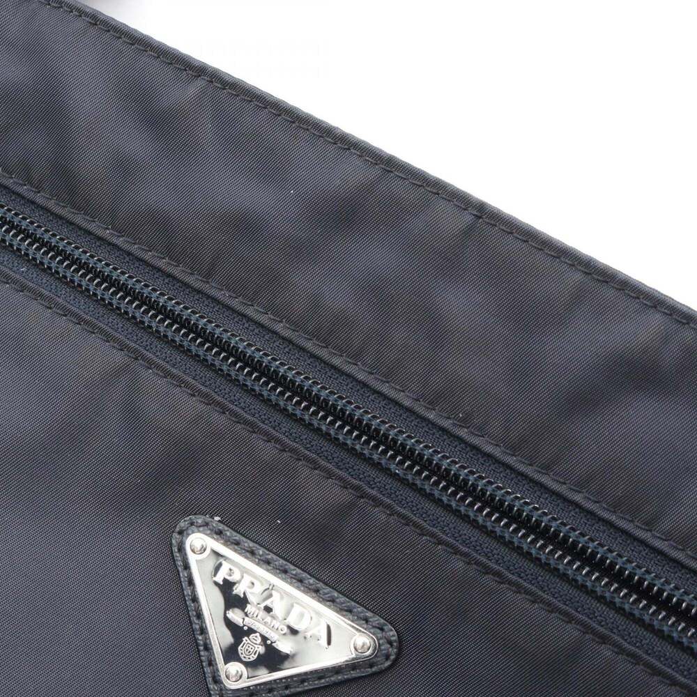 PRADA Blue Leather Saffiano Shoulder Bag - Picture 6 of 10